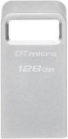Флеш Диск Kingston 128Gb DataTraveler Micro DTMC3G2/128GB USB3.0 серебристый