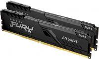 Память DDR4 2x8Gb 3200MHz Kingston KF432C16BBK2/16 Fury Beast Black RTL Gaming PC4-25600 CL16 DIMM 288-pin 1.35В kit dual rank