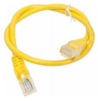 Патч-корд Lanmaster TWT-45-45-0.5-YL UTP вилка RJ-45-вилка RJ-45 кат.5е 0.5м желтый ПВХ (уп.:1шт)