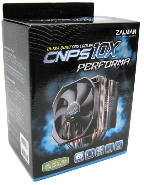 Устройство охлаждения(кулер) Zalman CNPS10X Performa+ Soc-AM3+/1150/1151/1200/2011 4-pin 17-36dB Al+Cu 230W 913gr Ret