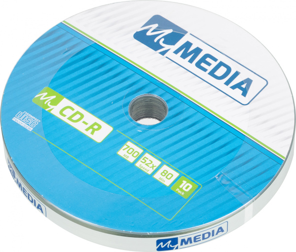 Диск CD-R MyMedia 700Mb 52x Pack wrap (10шт) (69204)