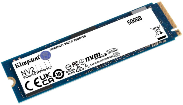 Накопитель SSD Kingston PCI-E 4.0 x4 500Gb SNV2S/500G NV2 M.2 2280