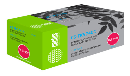 Картридж лазерный Cactus CS-TK5240C голубой (3000стр.) для Kyocera Ecosys M5526cdn/M5526cdw/P5026cdn/P5026cdw