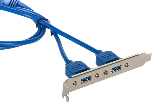 Адаптер USB Bracket 2xUSB3.0 Bulk