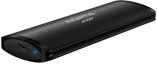 Накопитель SSD A-Data USB-C 512Gb ASE760-512GU32G2-CBK SE760 1.8" черный