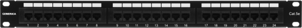 Патч-панель ITK PP24-1UC5EU-K05-G 19" 1U 24xRJ45 кат.5e UTP