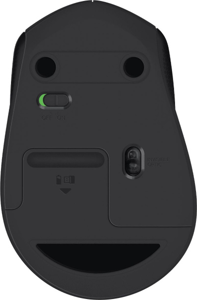 Мышь Logitech M330 Silent Plus черный оптическая (1000dpi) беспроводная USB (2but)
