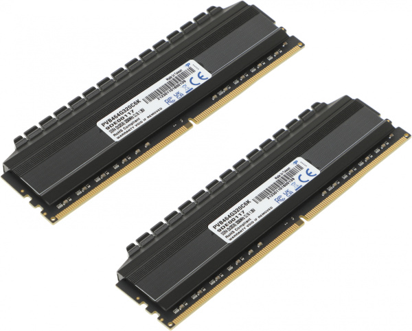 Память DDR4 2x32Gb 3200MHz Patriot PVB464G320C6K Viper 4 Blackout RTL PC4-25600 CL16 DIMM 288-pin 1.35В kit