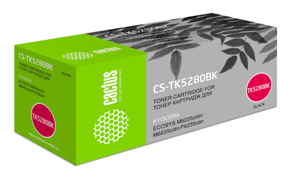 Картридж лазерный Cactus CS-TK5280BK черный (13000стр.) для Kyocera Ecosys P6235cdn/M6235cidn/M6635cidn