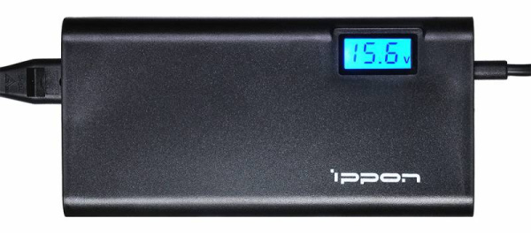 Блок питания Ippon SD65U автоматический 65W 15V-19.5V 11-connectors 3.5A 1xUSB 2.1A от бытовой электросети LСD индикатор