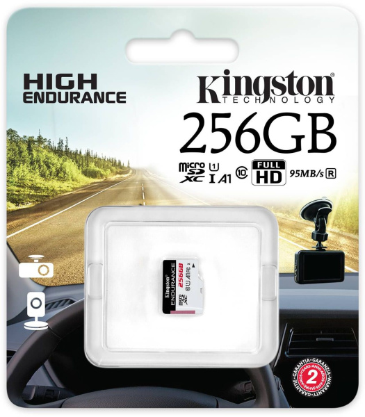 Флеш карта microSDXC Kingston 256GB SDCE/256GB High Endurance w/o adapter