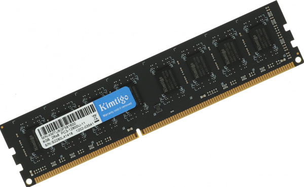 Память DDR3 8Gb 1600MHz Kimtigo KMTU8GF581600 RTL PC3L-12800 CL11 DIMM 240-pin 1.5В single rank Ret