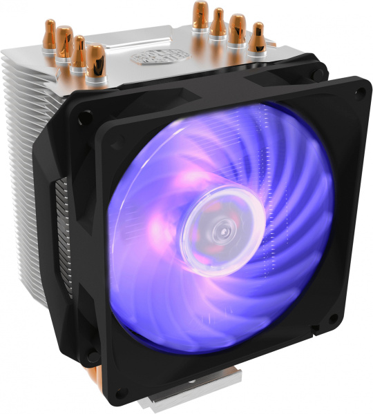 Устройство охлаждения(кулер) Cooler Master Hyper H410R RGB Soc-AM4/1151/1200/2066 4-pin 6-29dB Al+Cu 120W 305gr LED Ret