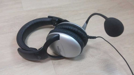 Наушники с микрофоном Koss SB-45 черный/серебристый 2.4м мониторные оголовье (15102961)