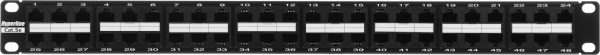 Патч-панель Hyperline PPHD-19-48-8P8C-C5E-110D 19" 1U 48xRJ45 кат.5e UTP
