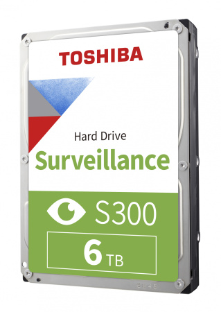 Жесткий диск Toshiba Original SATA-III 6Tb HDWT860UZSVA Surveillance S300 (5400rpm) 256Mb 3.5"
