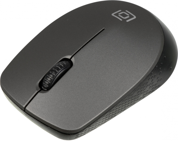 Мышь Оклик 486MW черный/серый оптическая (1000dpi) беспроводная USB для ноутбука (3but)