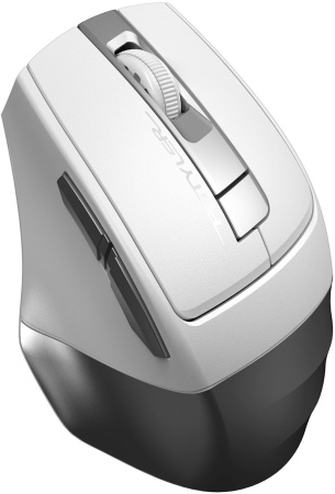 Мышь A4Tech Fstyler FG35S серебристый/белый оптическая (2000dpi) silent беспроводная USB (5but)