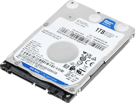 Жесткий диск WD SATA-III 1Tb WD10SPZX Notebook Blue (5400rpm) 128Mb 2.5"