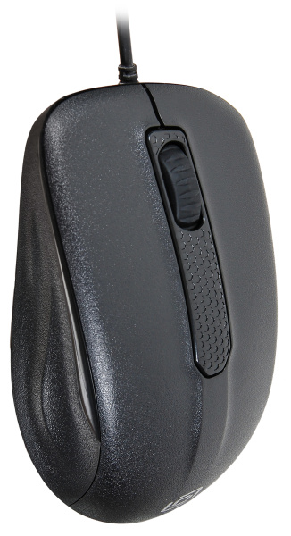Мышь Оклик 175M черный оптическая (1000dpi) USB (2but)