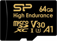 Флеш карта microSDXC 64GB Silicon Power SP064GBSTXDV3V1HSP High Endurance V30 + adapter