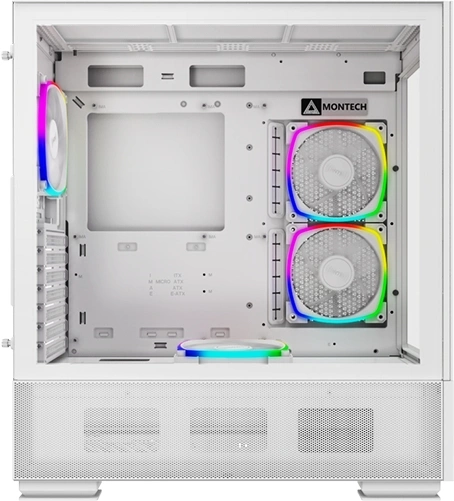 Корпус Montech SKY TWO белый без БП ATX 3x140mm 2xUSB3.0 1xUSB3.1 audio bott PSU