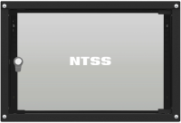 Шкаф коммутационный NTSS Lime (NTSS-WL6U5545GS-BL) настенный 6U 550x450мм пер.дв.стекл несъемн.бок.пан. 30кг черный