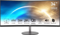 Монитор MSI 34" Pro MP341CQ черный VA LED 1ms 21:9 HDMI M/M матовая 300cd 178гр/178гр 3440x1440 100Hz FreeSync DP 2K 7.7кг