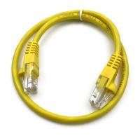 Патч-корд Buro UTP 4 пары cat5E CCA molded 0.5м желтый RJ-45 (m)-RJ-45 (m)