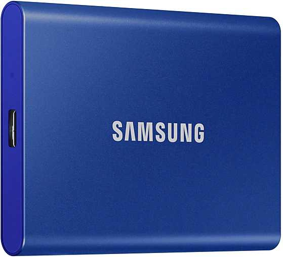 Накопитель SSD Samsung USB-C 1Tb MU-PC1T0H/WW T7 1.8" синий