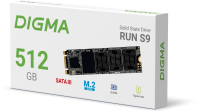 Накопитель SSD Digma SATA-III 512GB DGSR1512GS93T Run S9 M.2 2280