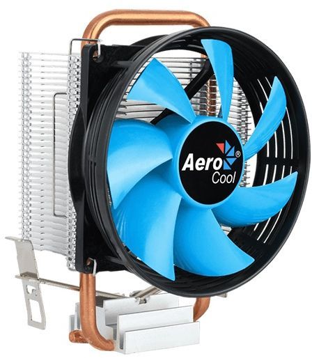 Устройство охлаждения(кулер) Aerocool Verkho 1-3P Soc-AM5/AM4/1151/1200/1700 черный/синий 3-pin 28dB Al+Cu 100W 280gr Ret