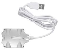 Разветвитель USB 2.0 Buro BU-HUB4-0.5-U2.0-Candy 4порт. серебристый