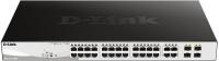 Коммутатор D-Link DGS-1210-28MP DGS-1210-28MP/F 24x1Гбит/с 4xКомбо(1000BASE-T/SFP) 24PoE+ 370W настраиваемый