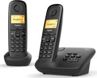 Р/Телефон Dect Gigaset A270 Duo Rus черный (труб. в компл.:2шт) АОН