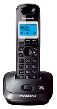 Р/Телефон Dect Panasonic KX-TG2521RUT темно-серый металлик автооветчик АОН