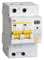 Выключатель автом. дифф. тока IEK MAD12-2-025-C-030 АД12М 25A тип C 4.5kA 30мА A 2П 230В 3мод белый (упак.:1шт)