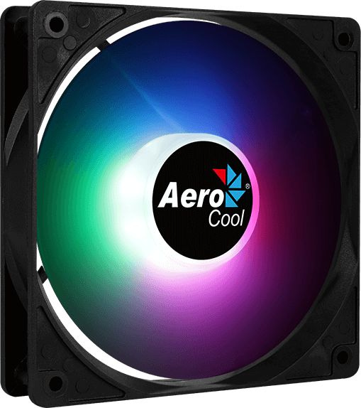 Вентилятор для корпуса Aerocool Frost 12 RGB 120х120x25 черный 4-pin 28дБ (FROST 12 PWM FRGB 4P) Ret