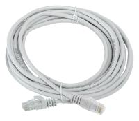 Патч-корд ITK PC01-C5EU-5M-G UTP вилка RJ-45-вилка RJ-45 кат.5е 5м серый ПВХ (уп.:1шт)