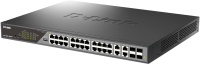 Коммутатор D-Link DSS-200G-28MPP/A1A 24x1Гбит/с 4xКомбо(1000BASE-T/SFP) 518W настраиваемый