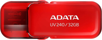 Флеш Диск A-Data 32Gb UV240 AUV240-32G-RRD USB2.0 красный