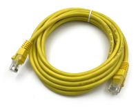 Патч-корд Buro UTP 4 пары cat5E CCA molded 3м желтый RJ-45 (m)-RJ-45 (m)