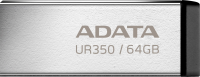 Флеш Диск A-Data 64GB UR350 UR350-64G-RSR/BK USB3.2 серебристый/черный