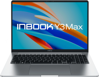 Ноутбук Infinix Inbook Y3 Max YL613 Core i3 1215U 8Gb SSD512Gb Intel UHD Graphics 16" IPS FHD (1920x1200) noOS silver WiFi BT Cam (71008301568)