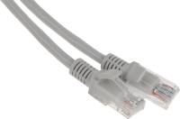 Патч-корд Premier PP12-1M 1000Гбит/с UTP 4 пары cat.5E CCA molded 1м серый RJ-45 (m)-RJ-45 (m)