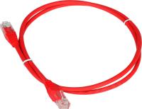 Патч-корд Lanmaster TWT-45-45-0.3-RD RJ-45 вил.-вилка RJ-45 кат.5E 0.3м красный ПВХ (уп.:1шт)