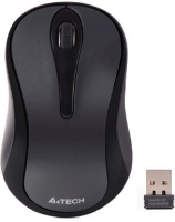 Мышь A4Tech G3-280NS серый/черный оптическая 1200dpi silent беспров. USB для ноутбука 2but