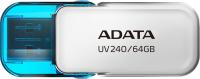 Флеш Диск A-Data 64GB UV240 AUV240-64G-RWH USB2.0 белый/голубой