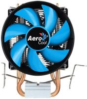 Устройство охлаждения(кулер) Aerocool Verkho 2 Dual Soc-AM5/AM4/1151/1200/2066/1700 черный/синий 4-pin 15-25dB Al+Cu 120W 370gr Ret