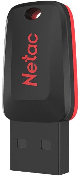 Флеш Диск Netac 4GB U197 NT03U197N-004G-20BK USB2.0 черный/красный